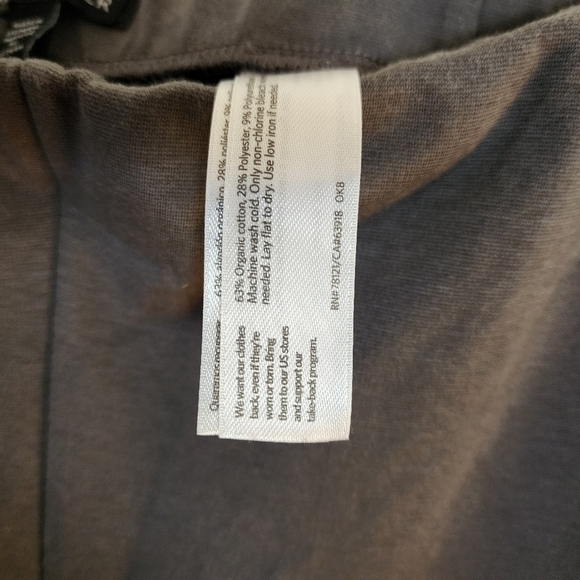 Eileen Fisher pull on wide leg crop pant size medium career classic charcoal - Picture 5 of 8